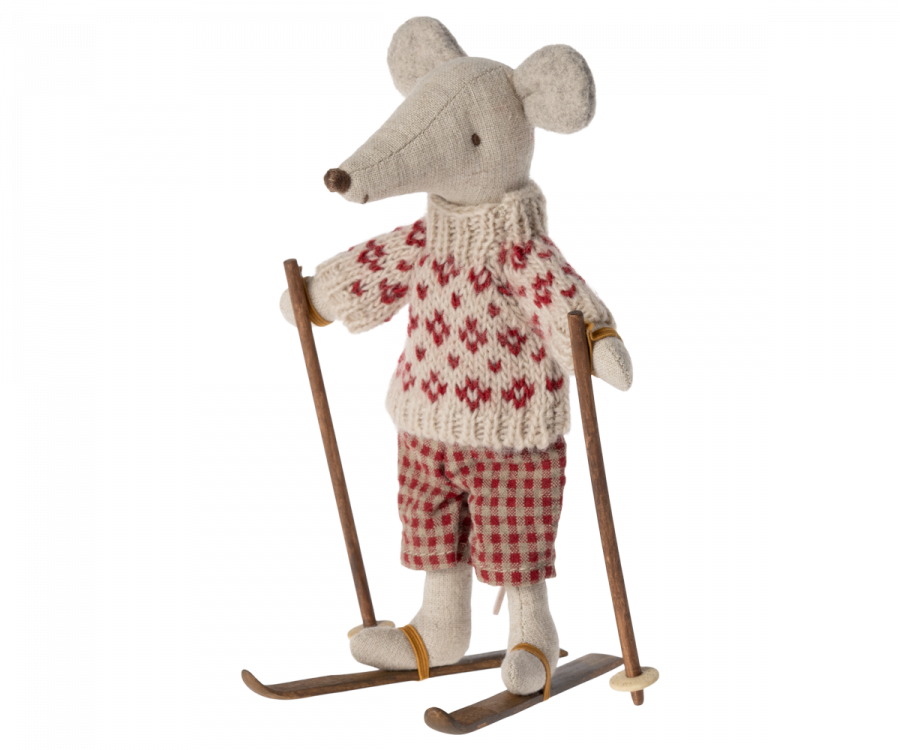 Skis and Ski Poles for Mum & Dad Mouse