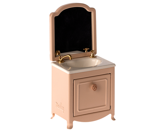 Sink Dresser With Mirror for Mice - Powder