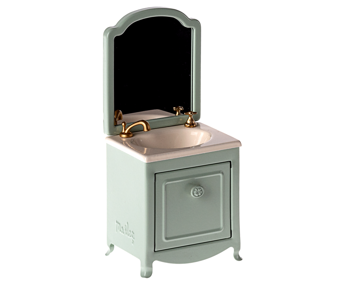 Sink Dresser With Mirror for Mice - Mint