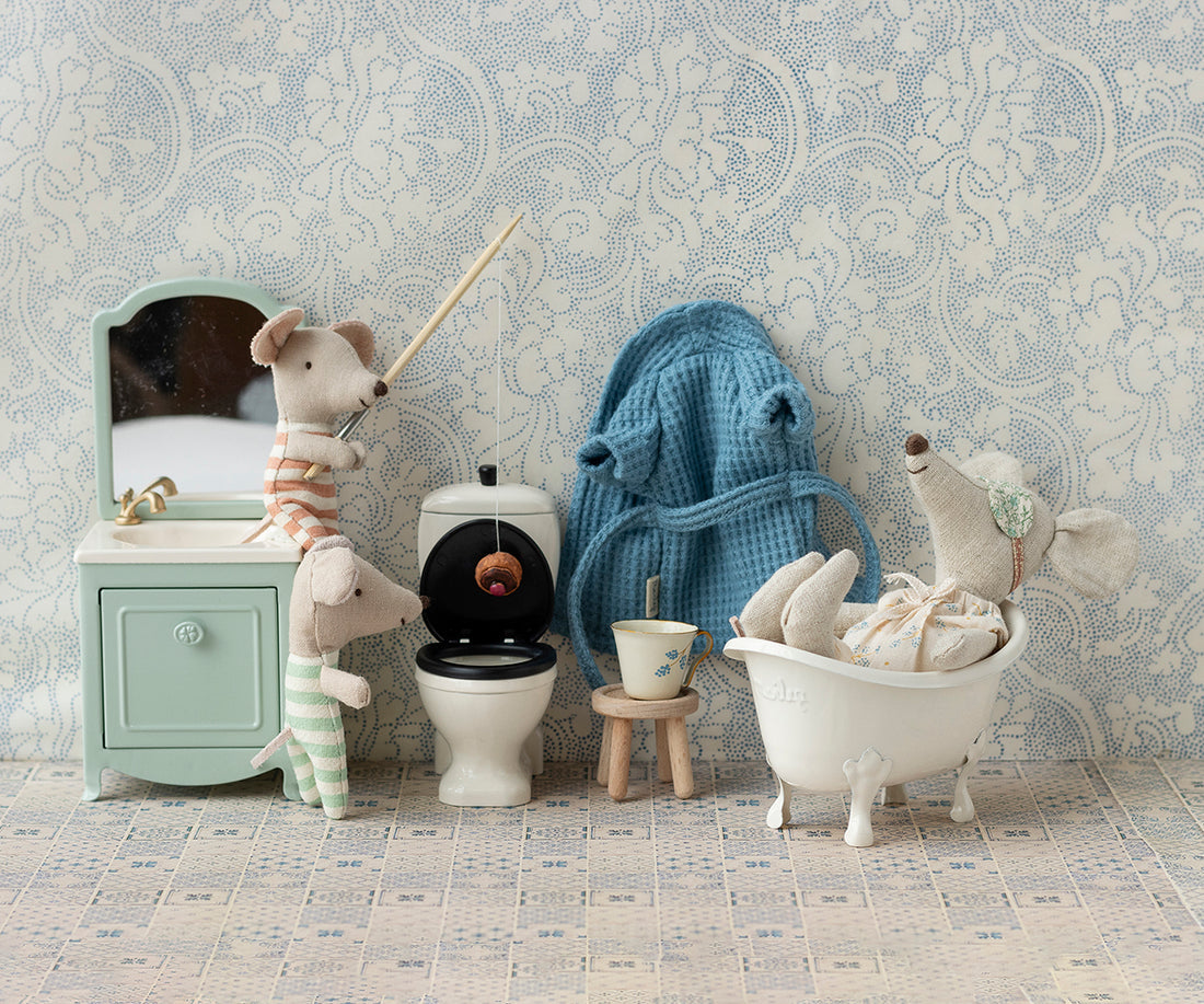 Sink Dresser With Mirror for Mice - Mint