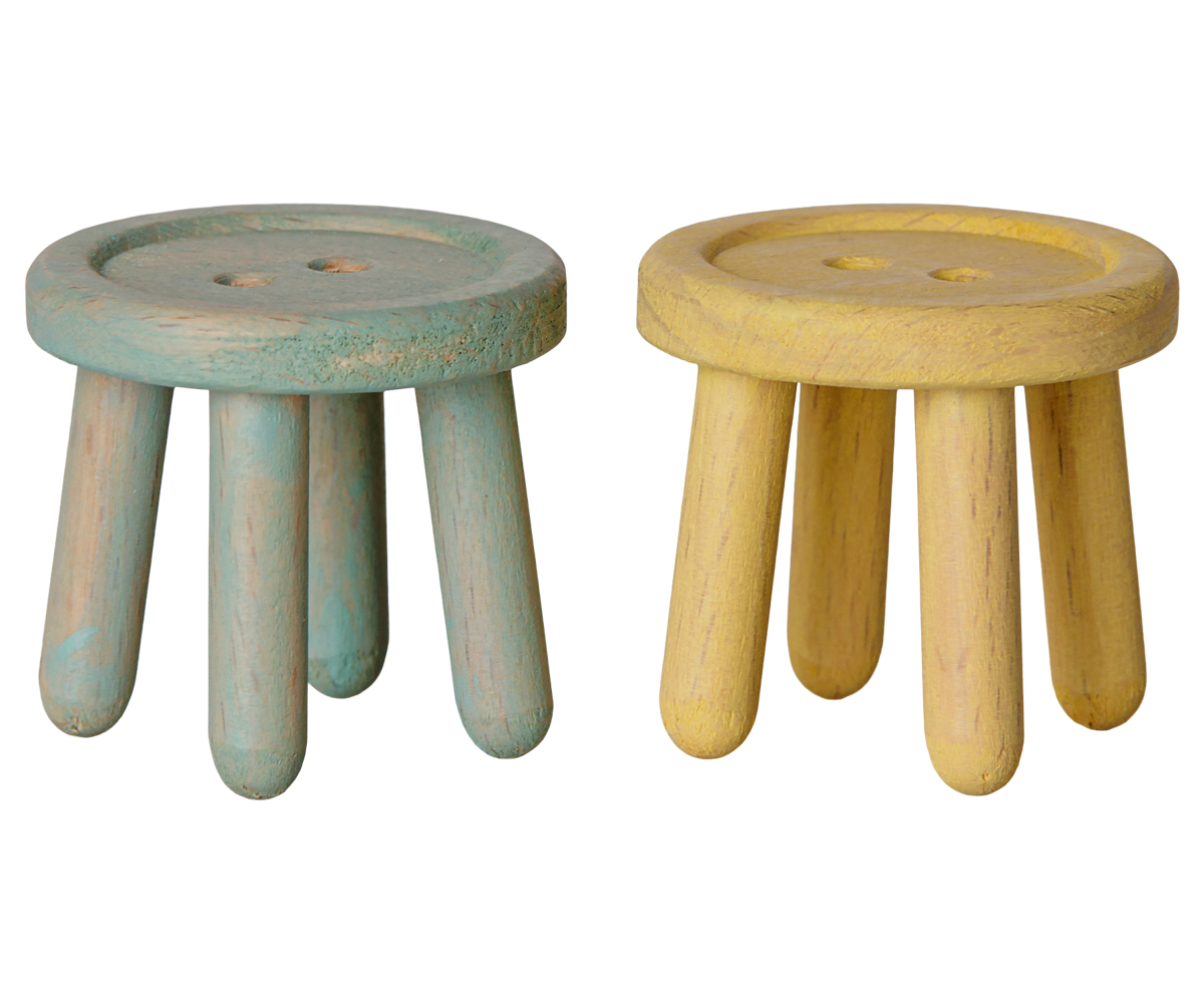 Stool Set Mint/Light Yellow For Mice