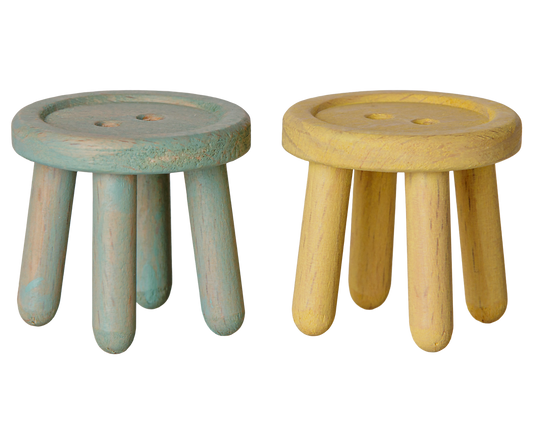 Stool Set Mint/Light Yellow For Mice