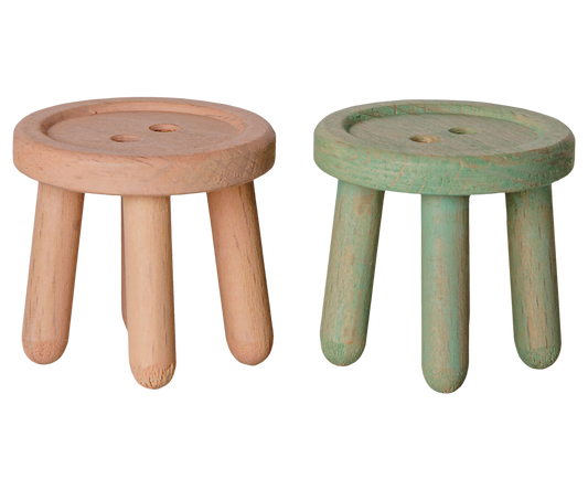 Stool Set Light Rose/Light Mint For Mice