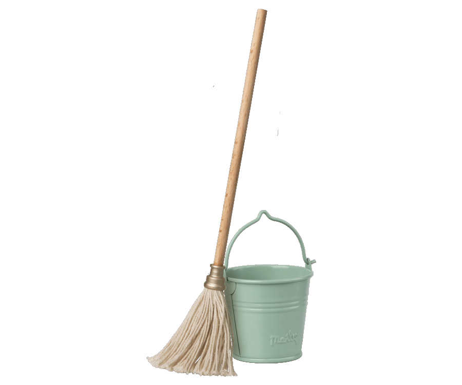 Miniature Bucket and Mop