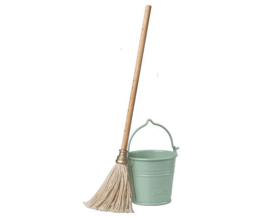 Miniature Bucket and Mop