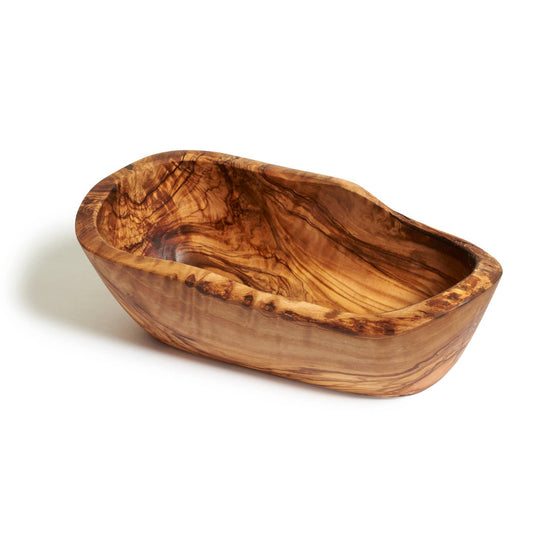 Rustic Olive Wood Snack Dish Large