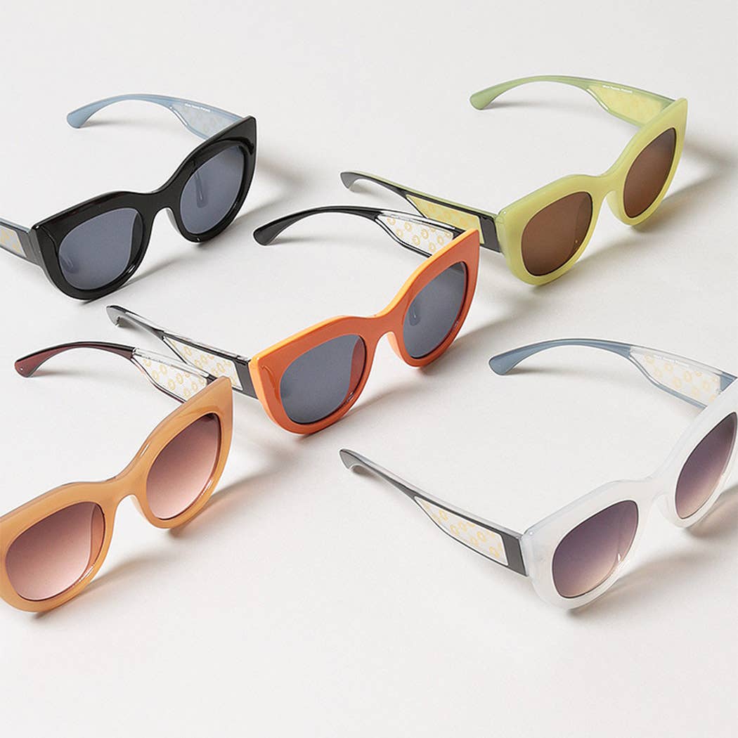 Women's Bold Round Frame Sunglasses
