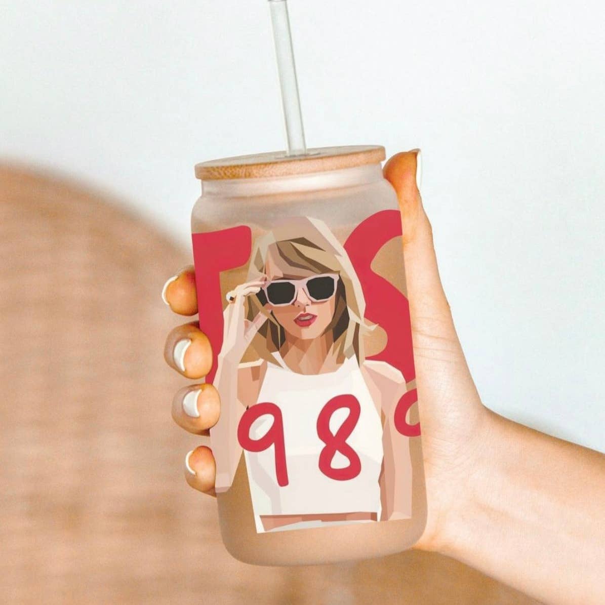 TS 1989 16oz Frosted Glass Can