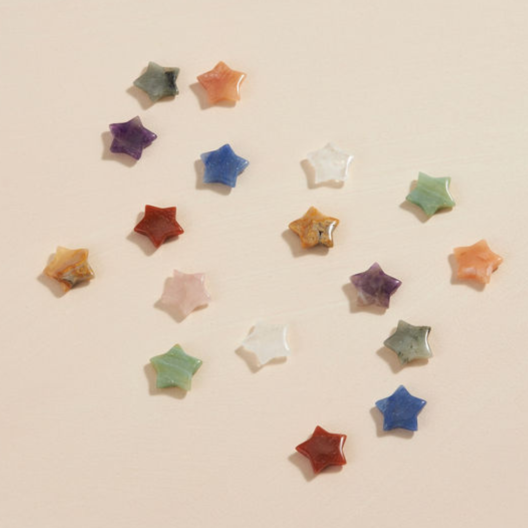 Assorted Carved Crystal Stars ⭐