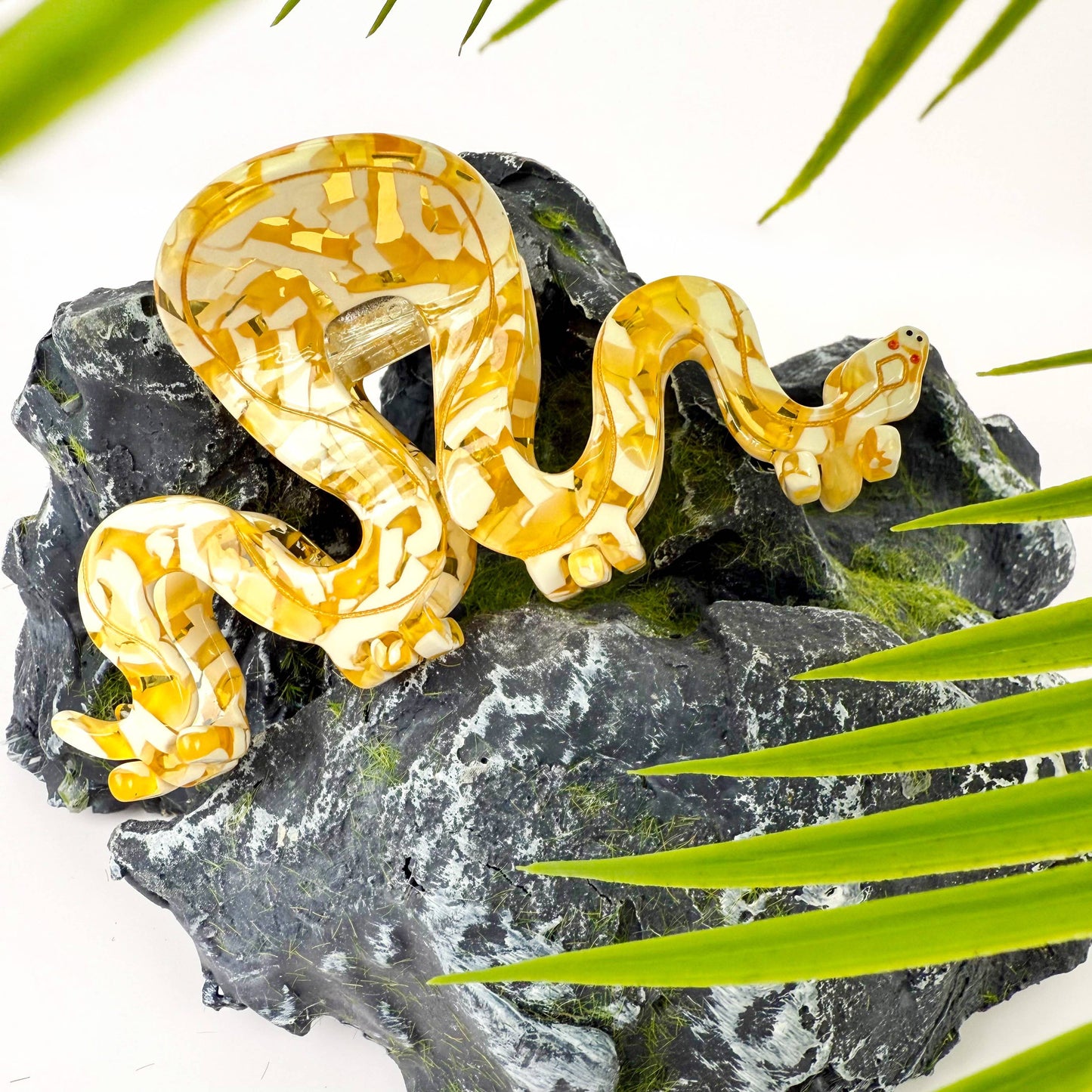 Cool Python Claw Clip, Yellow Snake Hair Clip