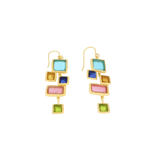 Mosaic 5 Window Earrings