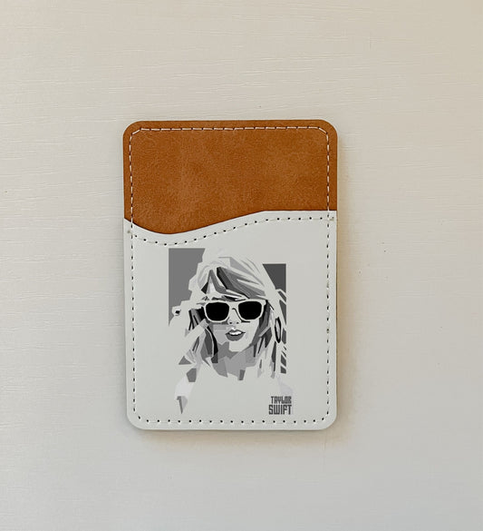 Taylor Swift Black & White Color Block Leather Card Holder