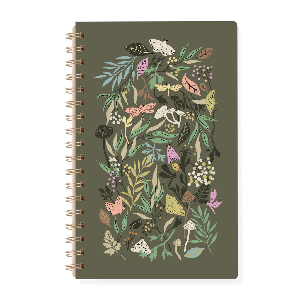 Garden At Dusk Spiral Notebook