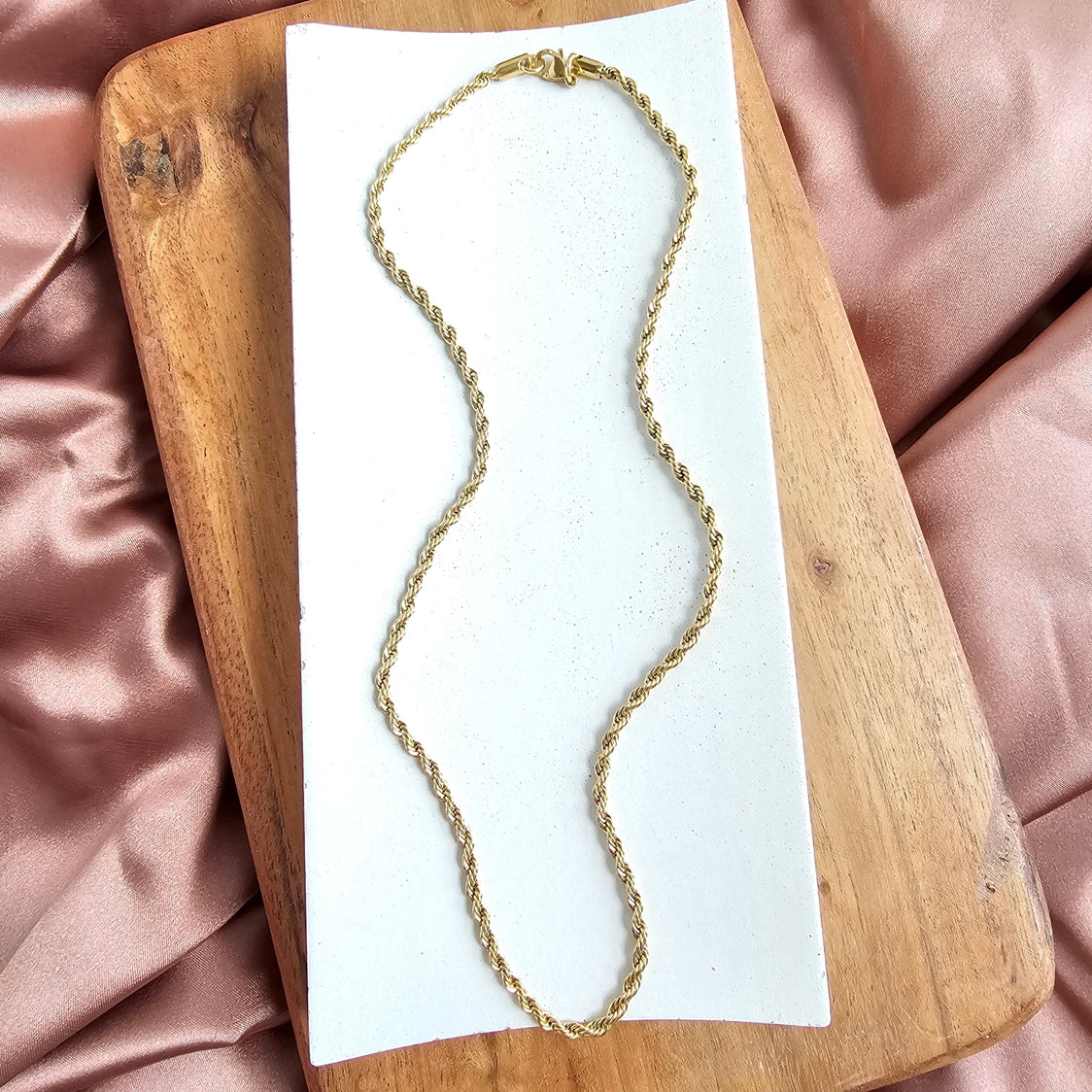 Luxe Gold Rope Chain Necklace