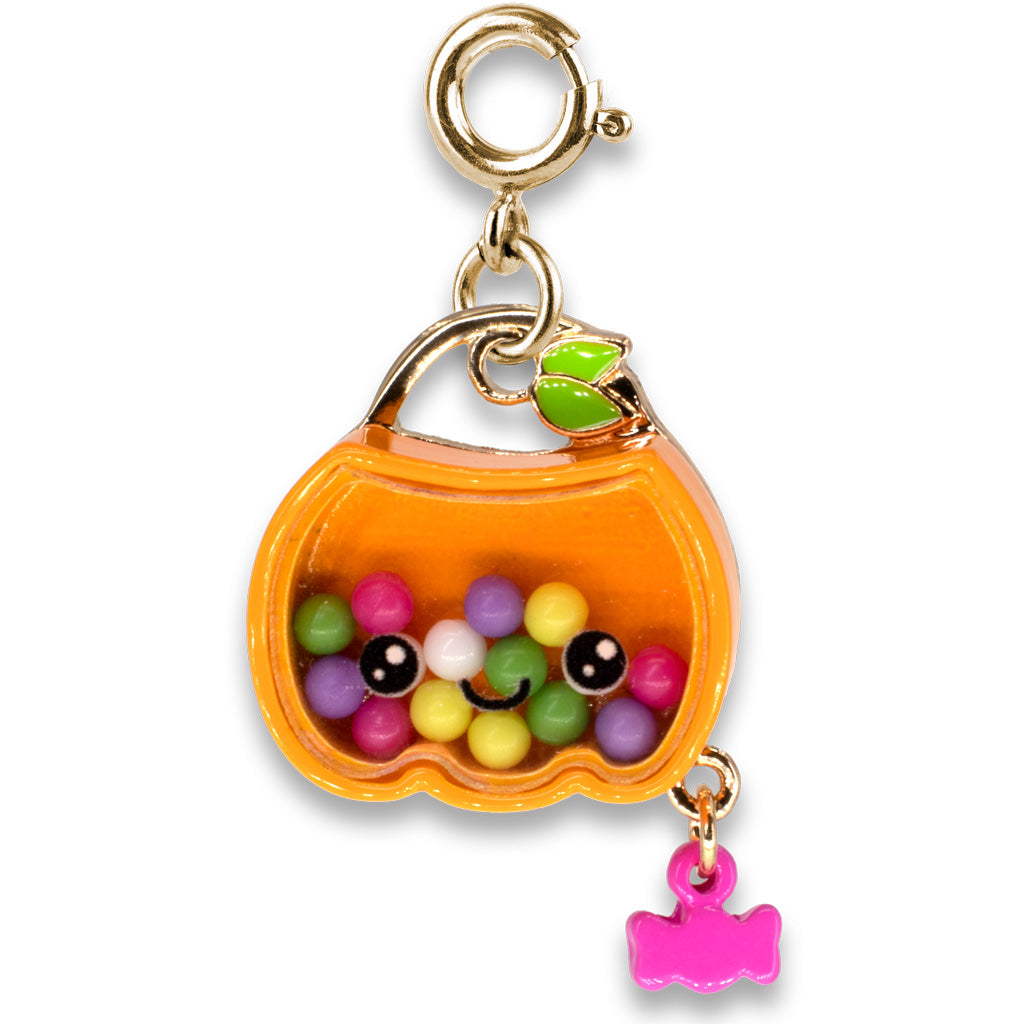 Gold Trick-or-Treat Pumpkin Shaker