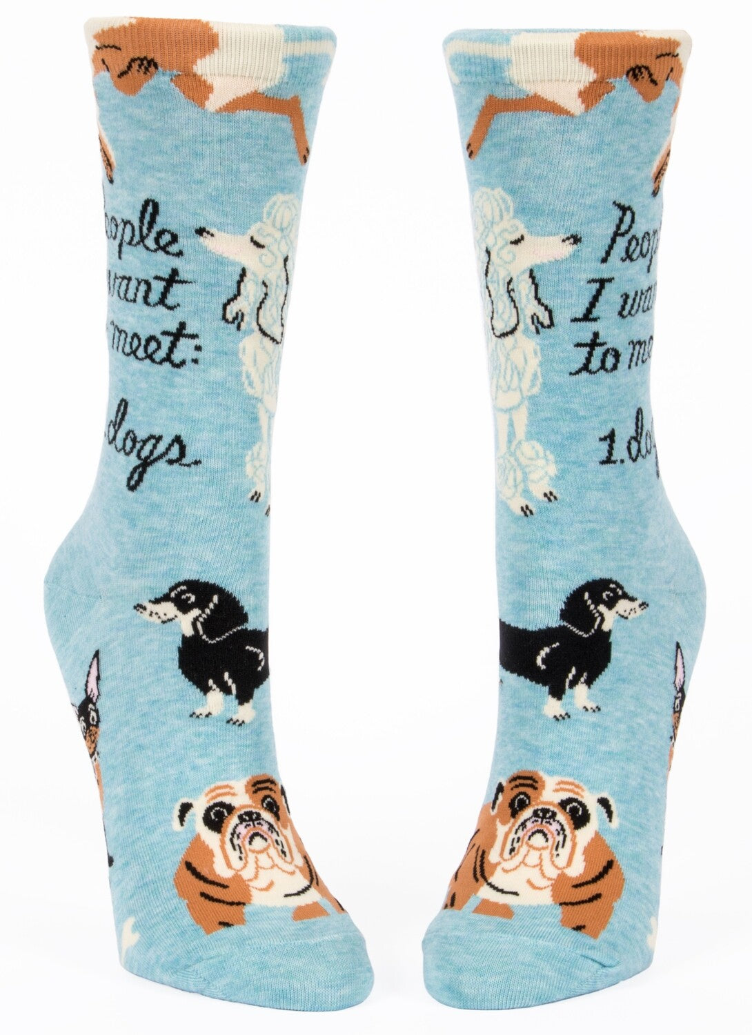 People to Meet, Dog Women's Crew Socks