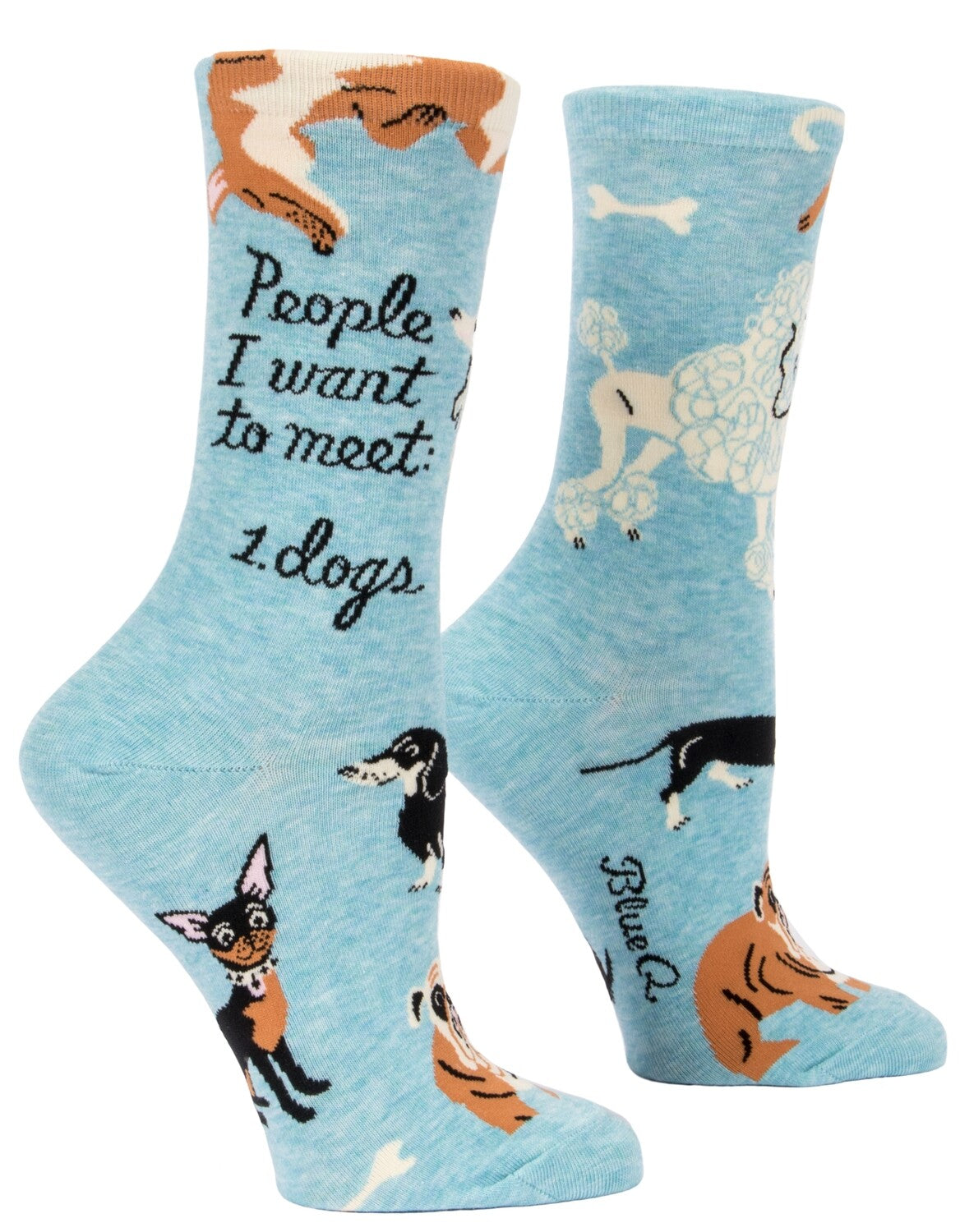 People to Meet, Dog Women's Crew Socks