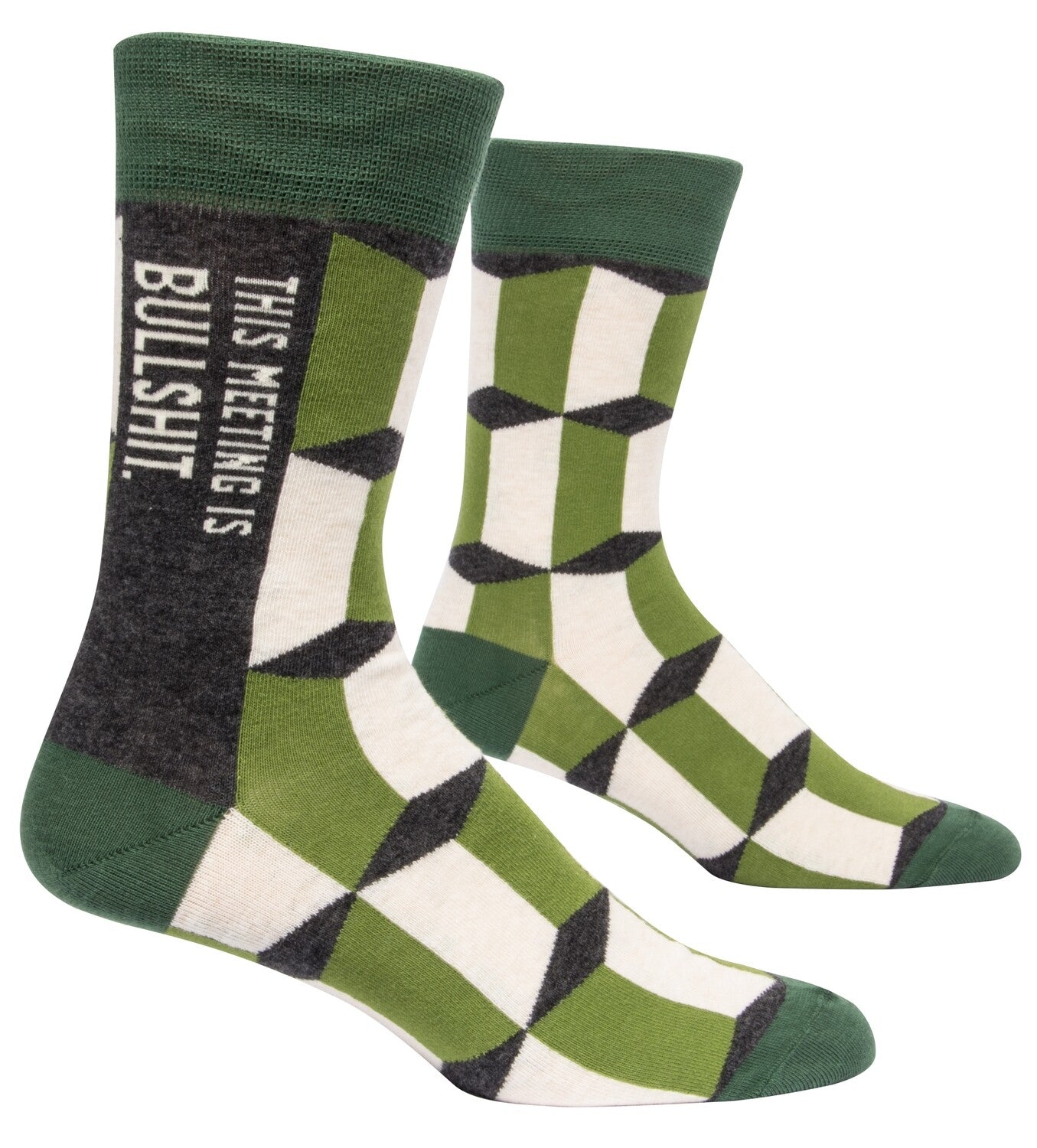 Meeting Is Bullshit Men's Crew Socks