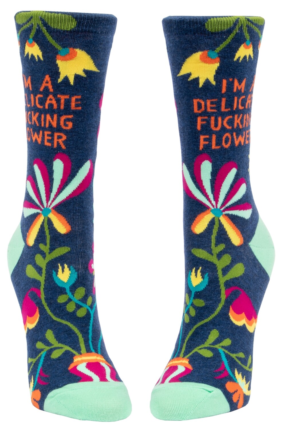 Delicate Fucking Flower Women's Crew Socks