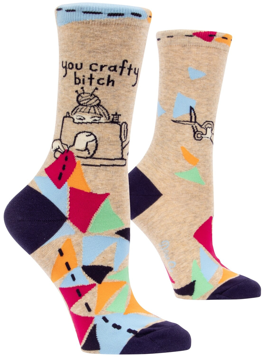 You Crafty Bitch Women's Crew Socks