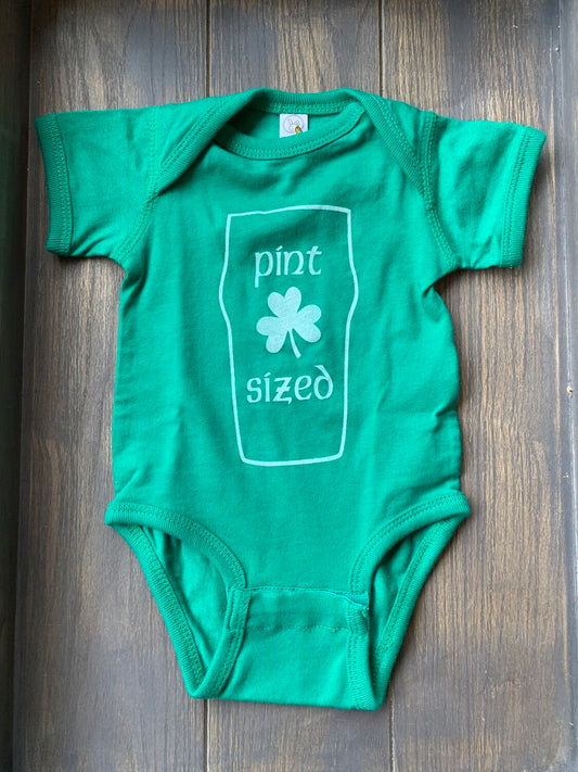 Pint Sized Kelly Green Onesie