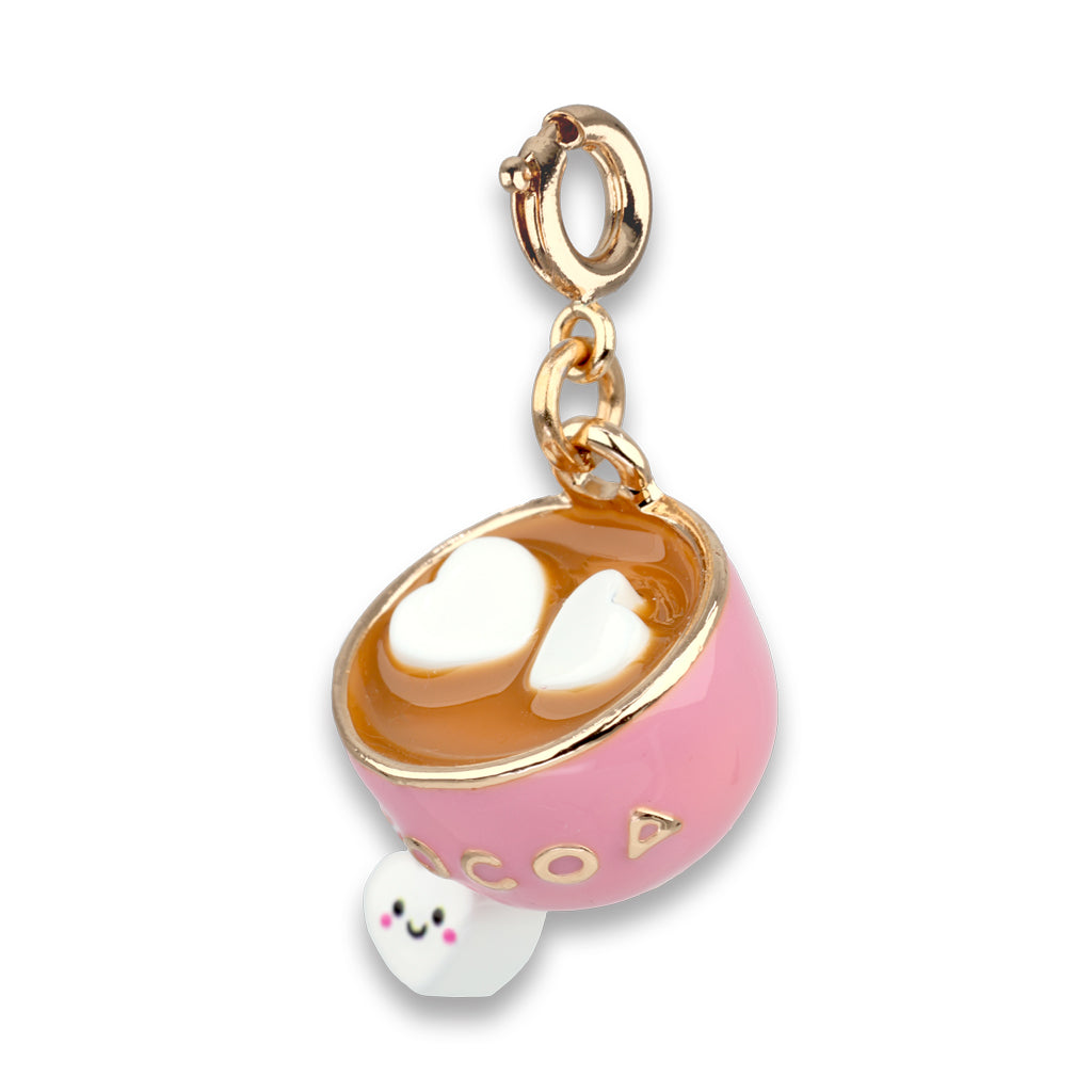 Gold Glitter Hot Cocoa Charm