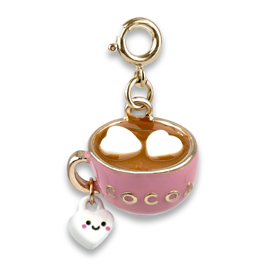 Gold Glitter Hot Cocoa Charm