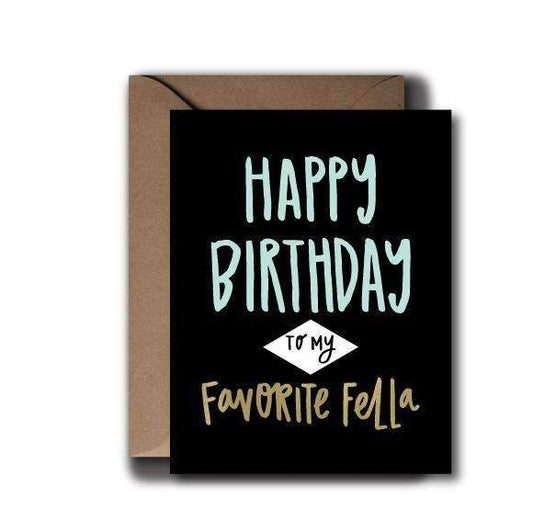 Favorite Fella Birthday Greeting Card