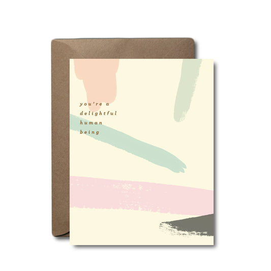 Delightful Human Being Thank You Card
