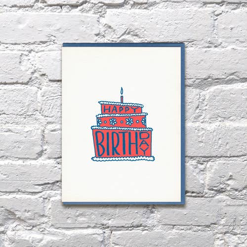 Happy Birthday Cake Card