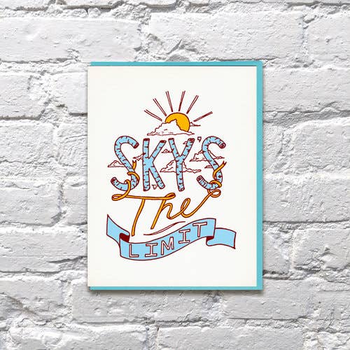 The Sky's the Limit Encouragement Graduation Card