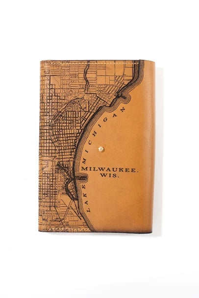 Milwaukee Map Leather Journal