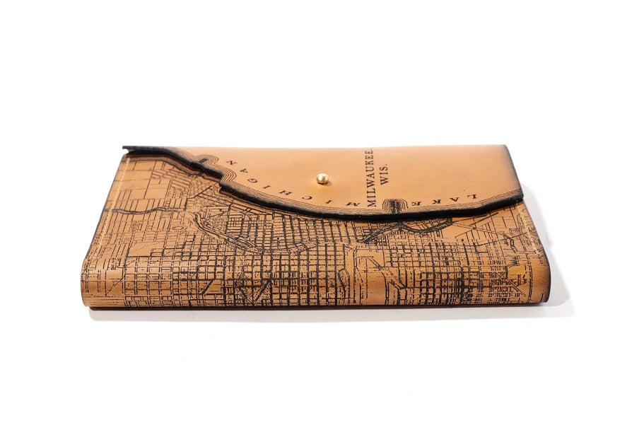 Milwaukee Map Leather Journal