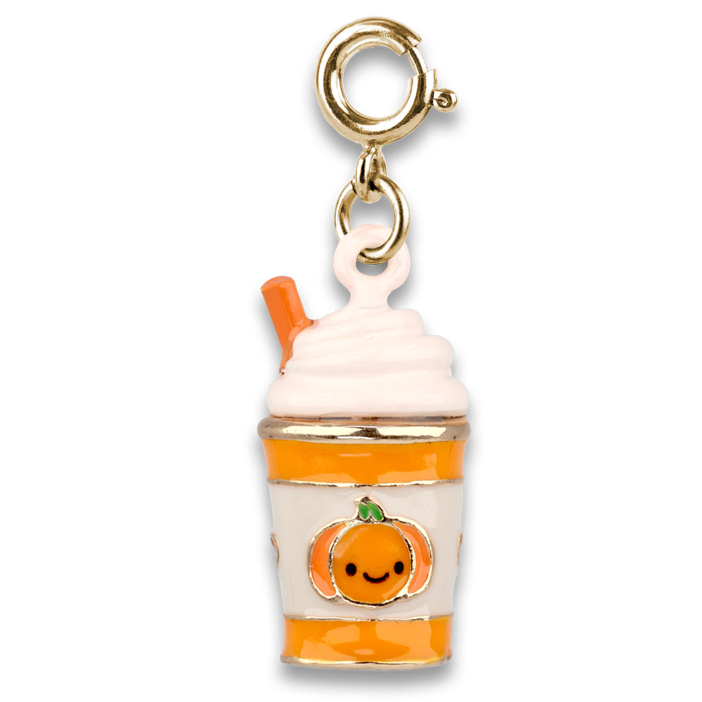 Gold Pumpkin Spice Latte Charm