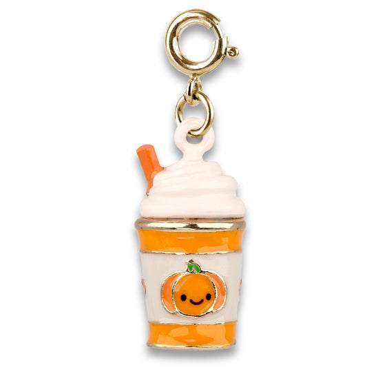 Gold Pumpkin Spice Latte Charm