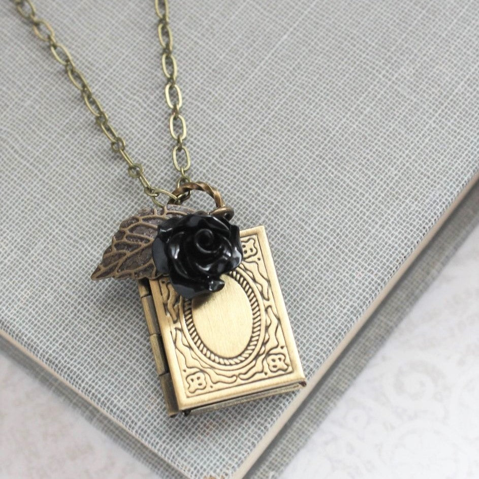 Book Locket Necklace