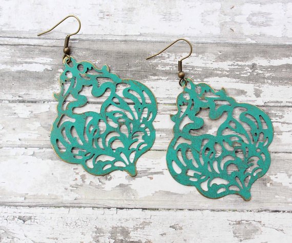 Damask Filigree Earrings