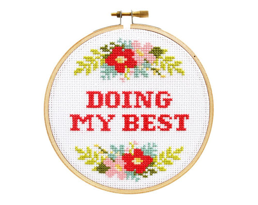 Doing My Best Cross Stitch Kit