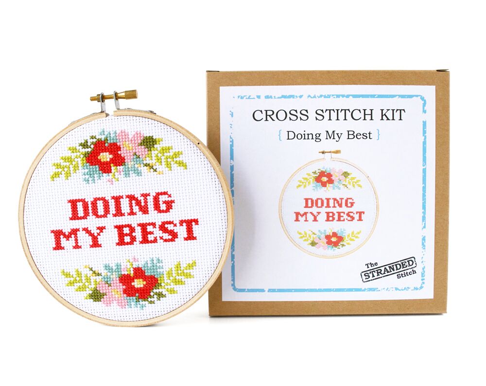 Doing My Best Cross Stitch Kit