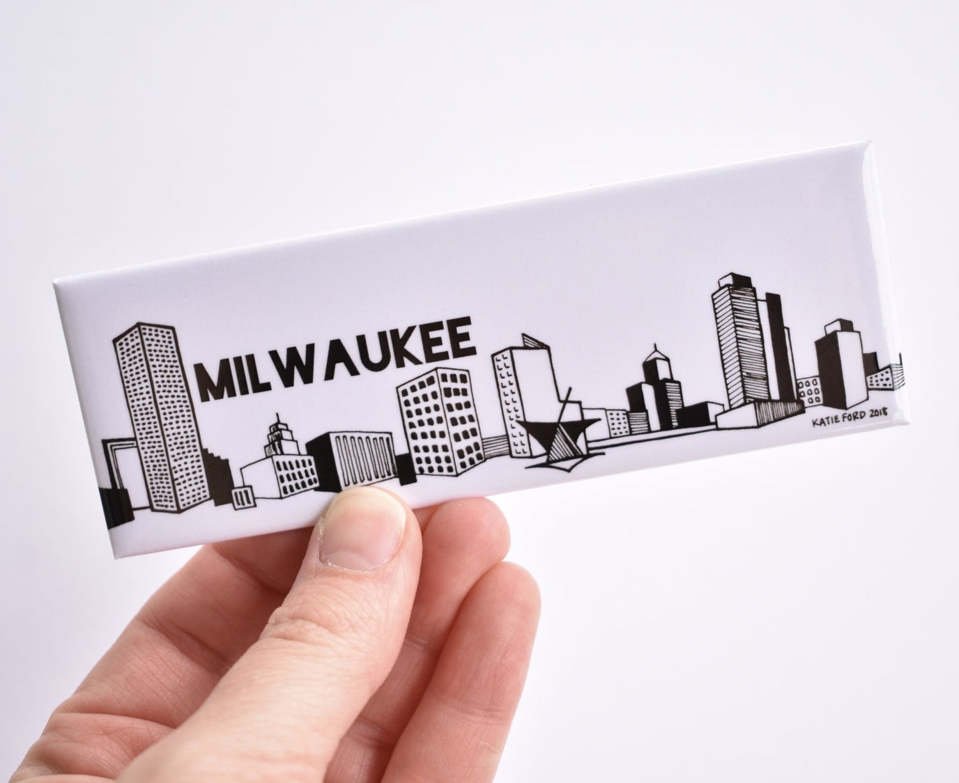 Milwaukee Skyline Magnet