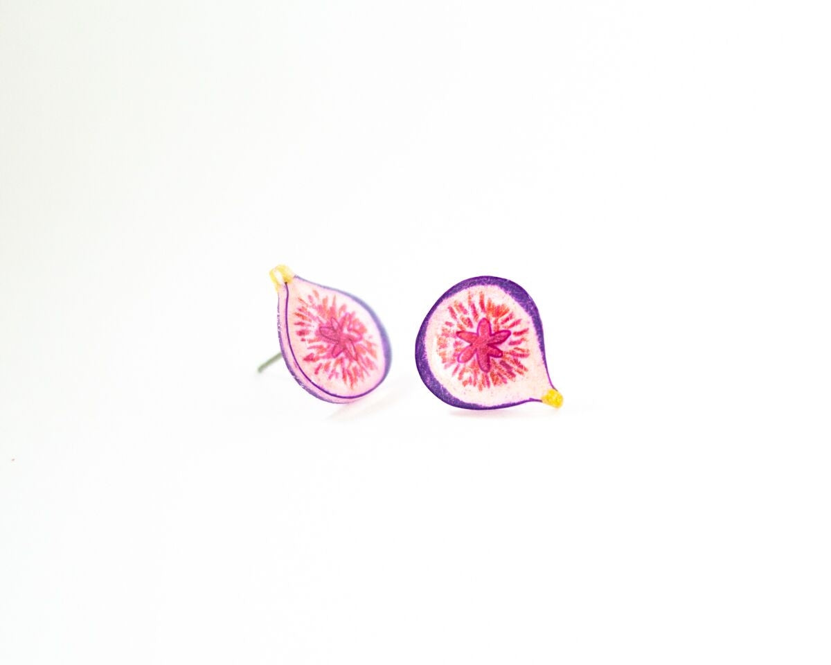 Fig Fruit Earrings