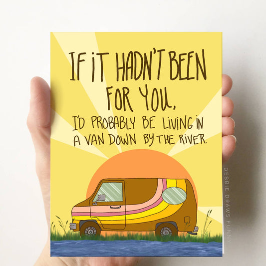 Van Down By River Card