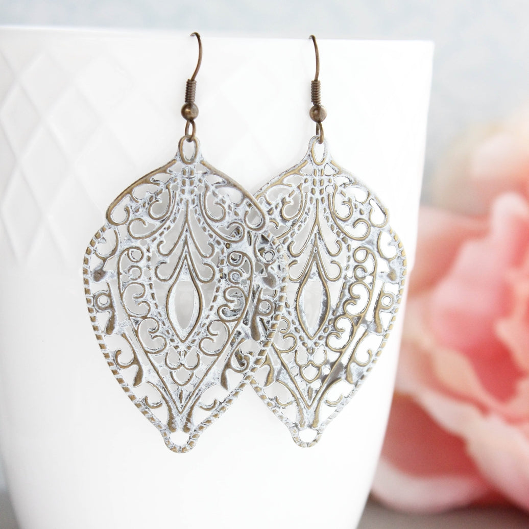 Shabby Filigree Earrings