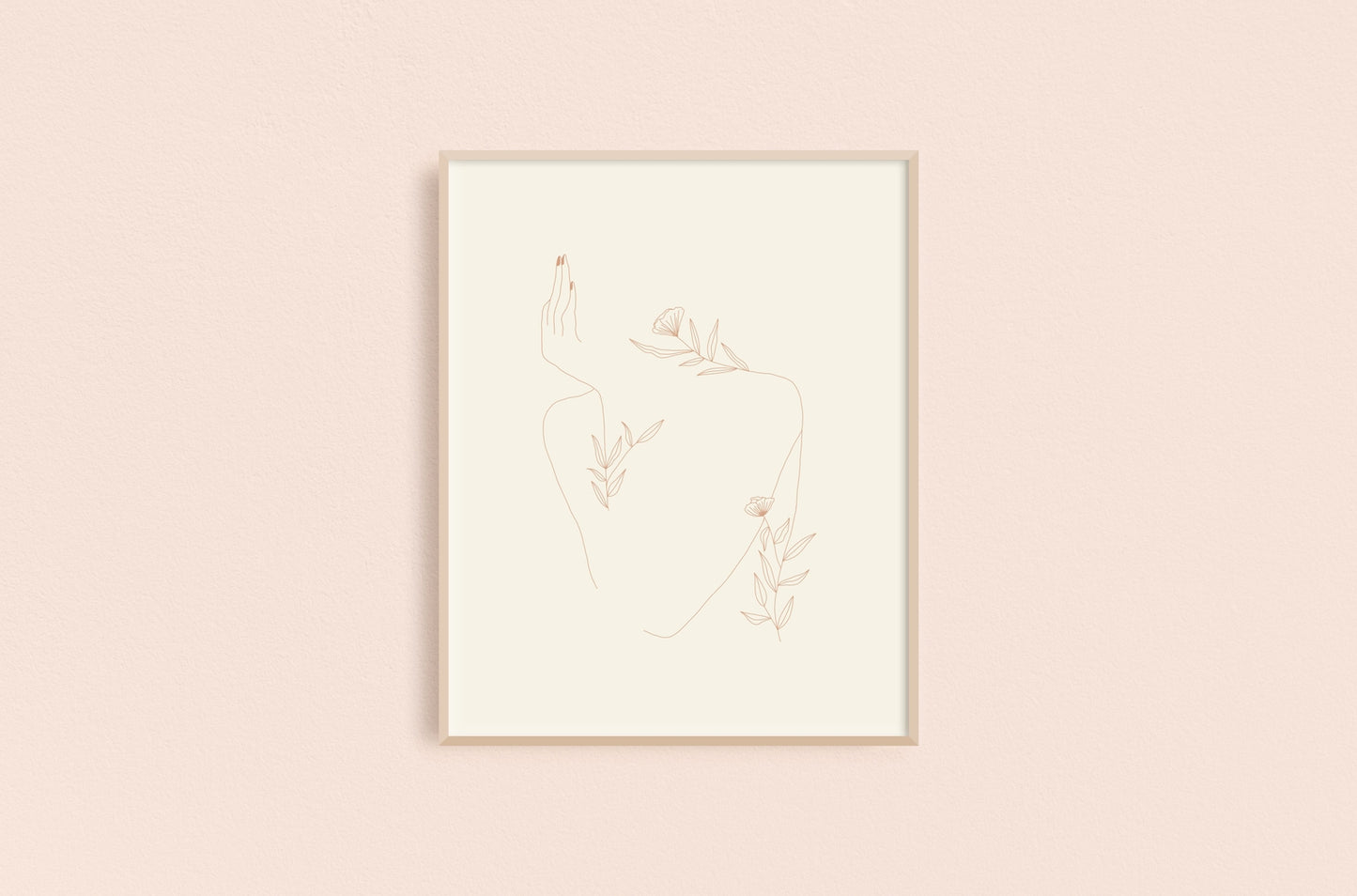 Bored Floral Woman Art Print