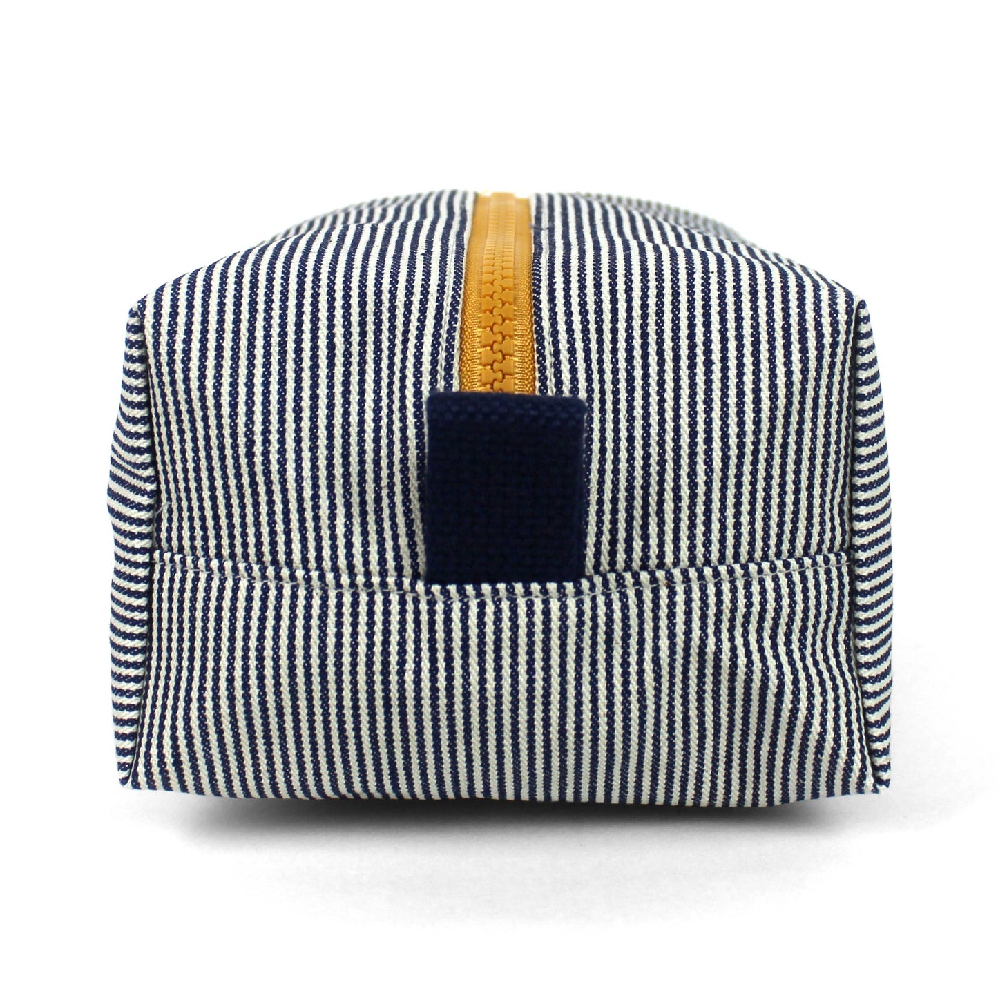 Railroad Stripe Box Zip Toiletry Bag - Unisex