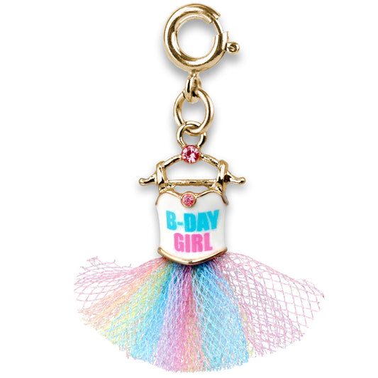 Gold B-Day Girl Tutu Charm
