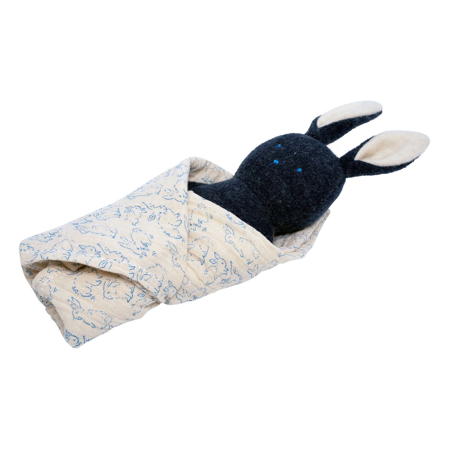 Bunny Rattle & Burp Cloth