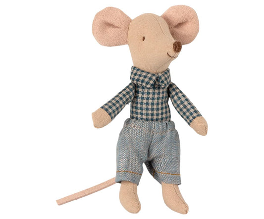 Little Brother Mouse Plaid Top in Matchbox