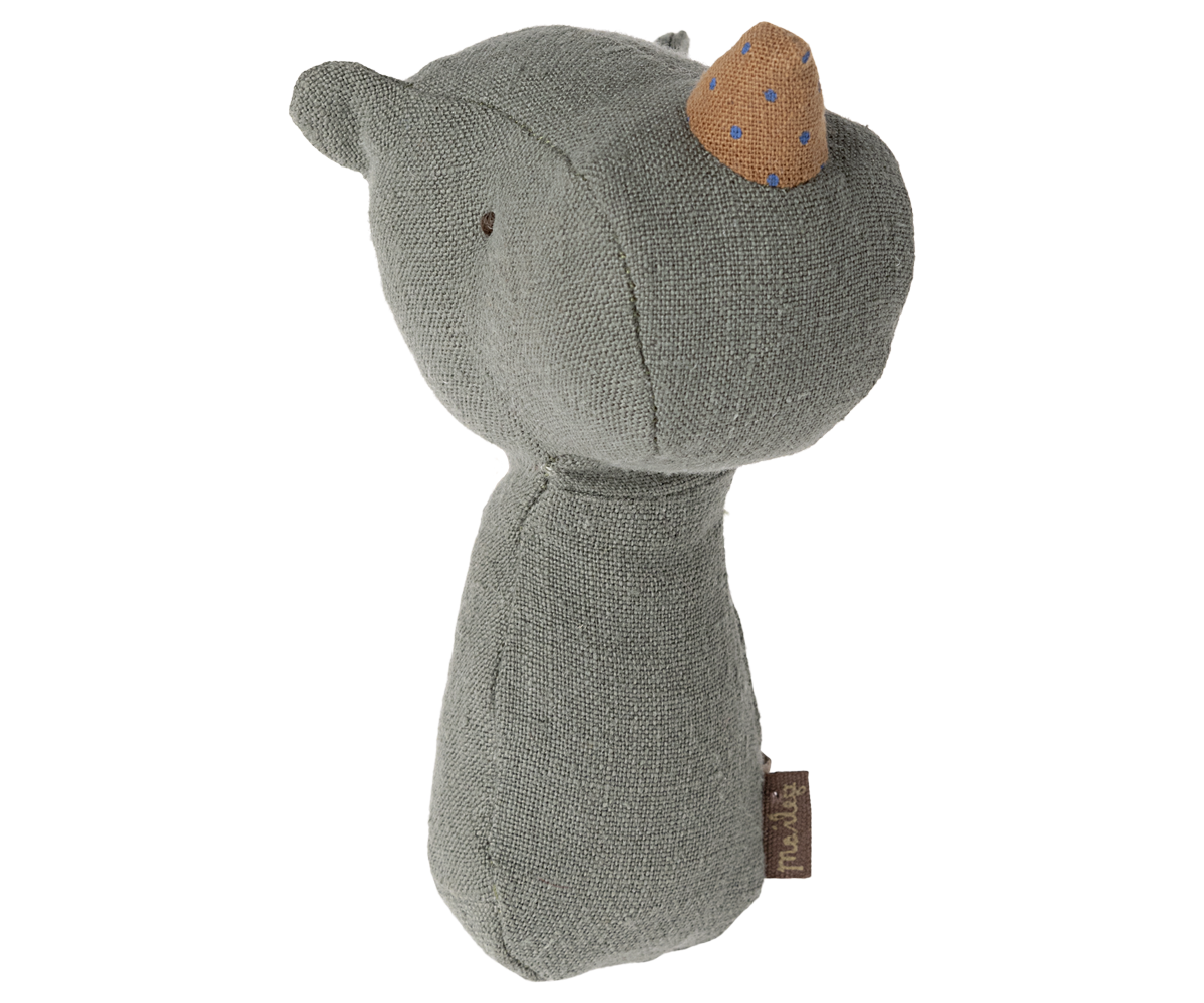 Lullaby Friends Rhino Rattle in Pine