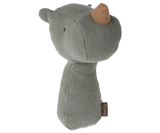 Lullaby Friends Rhino Rattle in Pine